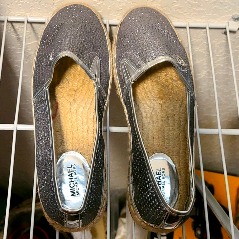 Silver mk shoes size 9